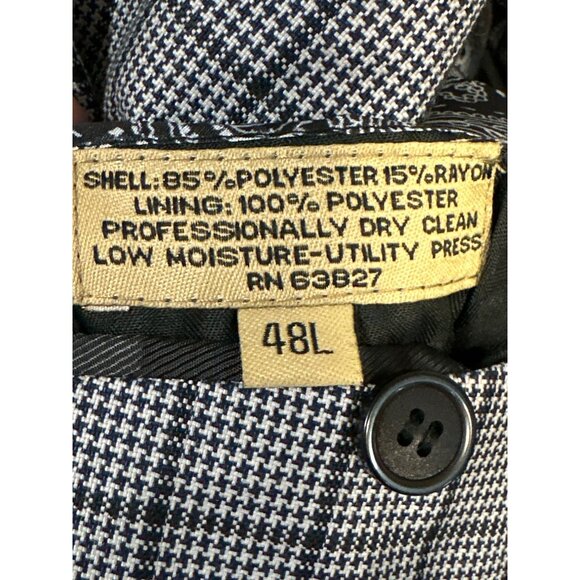 Stacy Adams Gold Mens 2-Button Checkered Blazer 48L Polyester & Rayon - Picture 6 of 10